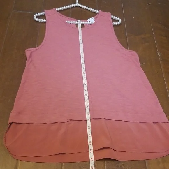 J. Crew Womens Mecrantile Flowy Sleevless Tank Top Dusty Rose Size Large - Picture 4 of 8